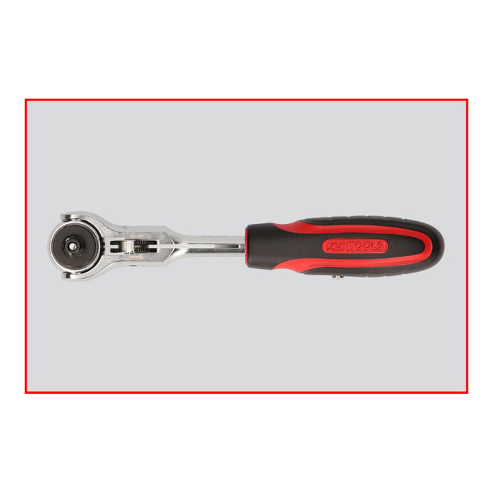 KS Tools 1/4" MODIFIX mini T-greep zwenkkop ratel, 72 tands