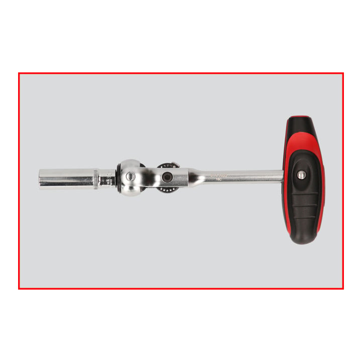 KS Tools 1/4" MODIFIX Mini-T-Griff-Schwenkkopf-Knarre, 72 Zahn