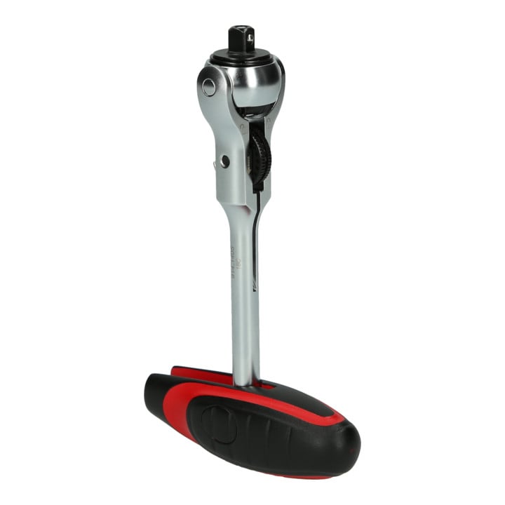 KS Tools 1/4" MODIFIX Mini-T-Griff-Schwenkkopf-Knarre, 72 Zahn
