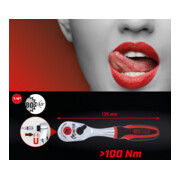 KS Tools 1/4" Monster Bit-Umschaltknarre, 125mm