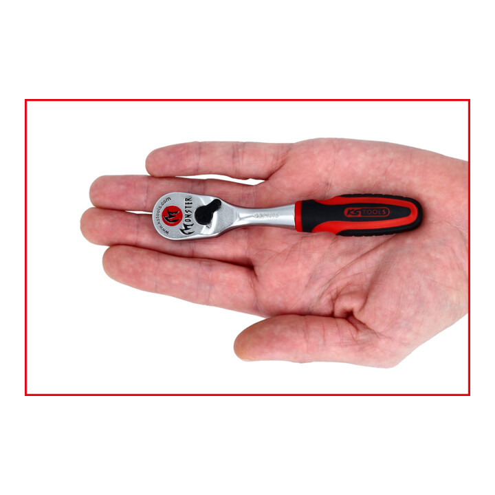 KS Tools 1/4" Monster Bit-Umschaltknarre, 125mm