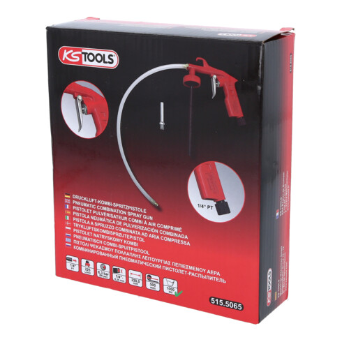 KS Tools 1/4" perslucht-combinatiespuitpistool