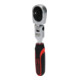 KS Tools 1/4" scharnier omkeerbare ratel, 45 tand