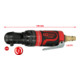 KS Tools 1/4" SlimPOWER mini luchtratel 30Nm