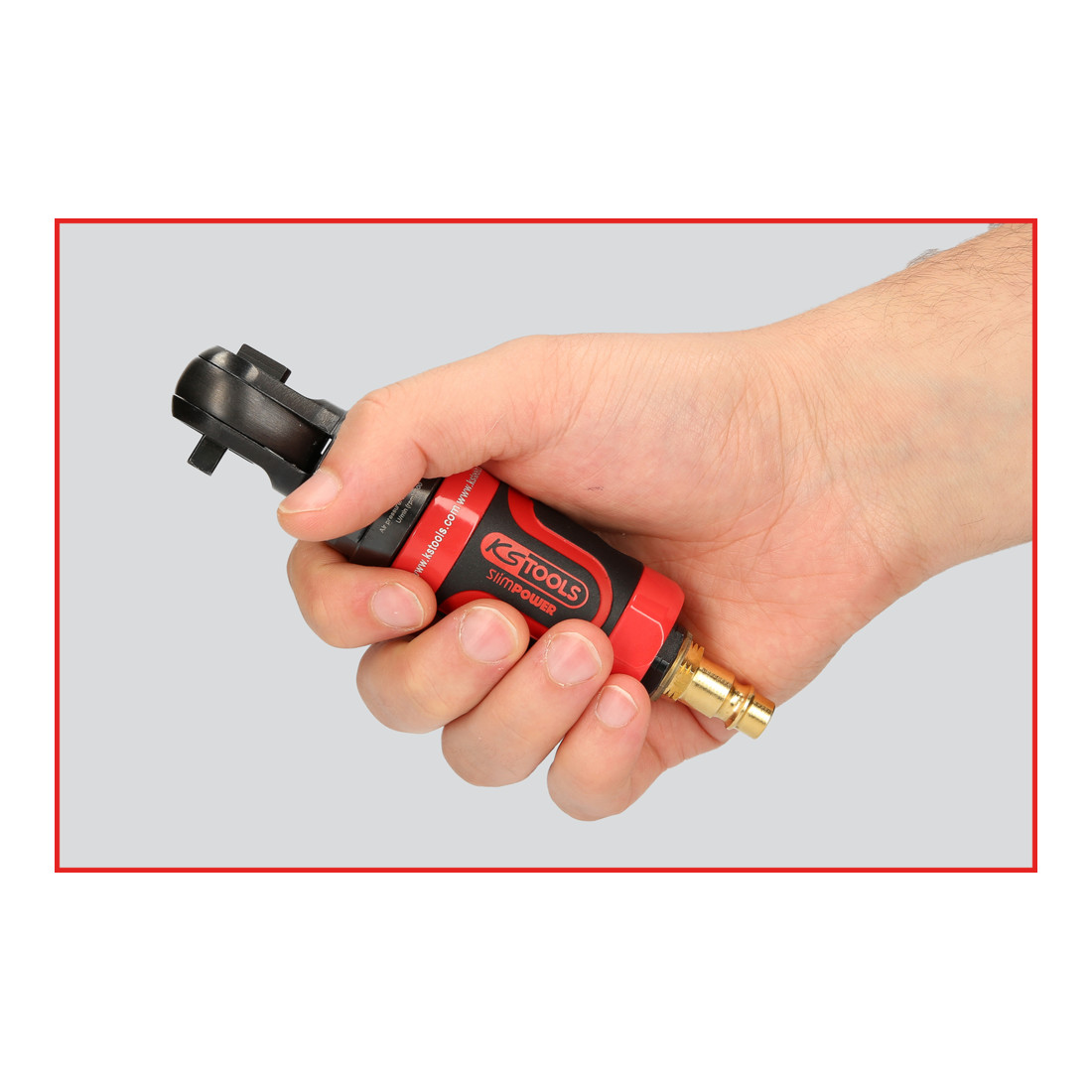 KS Tools 1/4" SlimPOWER mini luchtratel 30Nm