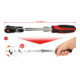 KS Tools 1/4" SlimPOWER Teleskop-Gelenk-Umschaltknarre, 72 Zahn
