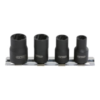 KS Tools 1/4" spiraalprofiel dopsleutelset, 4-delig, 8-13mm