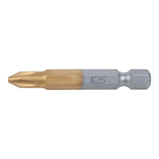 KS Tools 1/4" TiN Bit, 50mm, PH2, 5er Pack