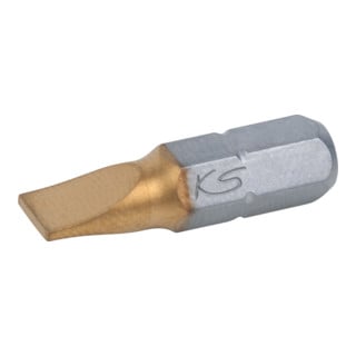 KS Tools 1/4" TiN Bit Schlitz, 25mm