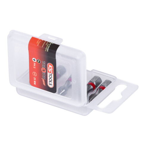 KS Tools 1/4" TORSIONpower Bit, 25mm, PH2, 5er Pack