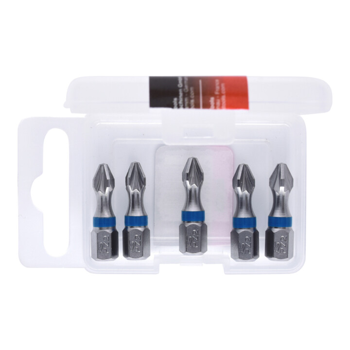 KS Tools 1/4" TORSIONpower Bit, 25mm, PZ2, 5er Pack