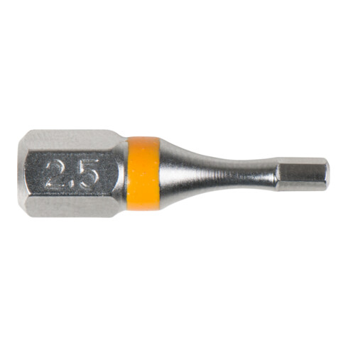 KS Tools 1/4" TORSIONpower bit binnenzeskant, 25mm, 2,5mm