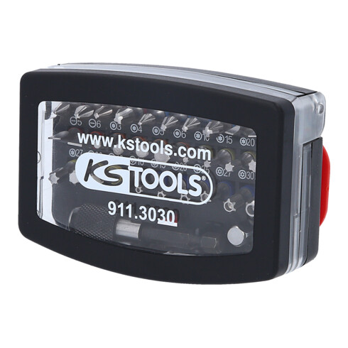 KS Tools 1/4" TORSIONpower bit-box, 32-dlg