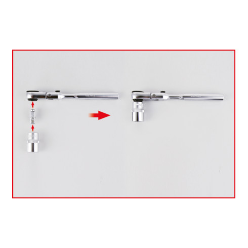 KS Tools 1/4" TORSIONpower bit socket box, 33 pcs