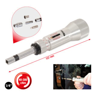KS Tools 1/4"' ESD Tournevis dynamométrique Échelle micrométrique