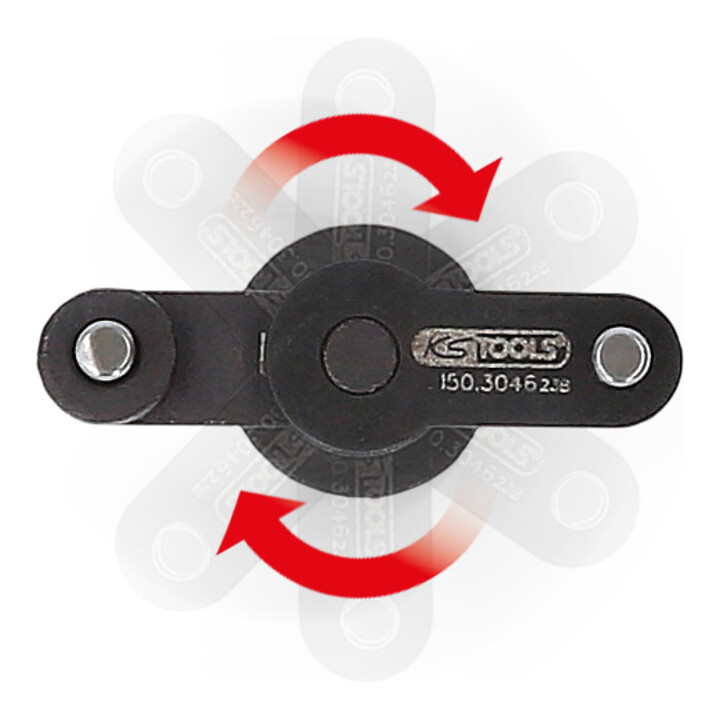 KS Tools 1/4" Universal-Zapfenschlüssel für Zahnriemen-Spannrolle, verstellbar