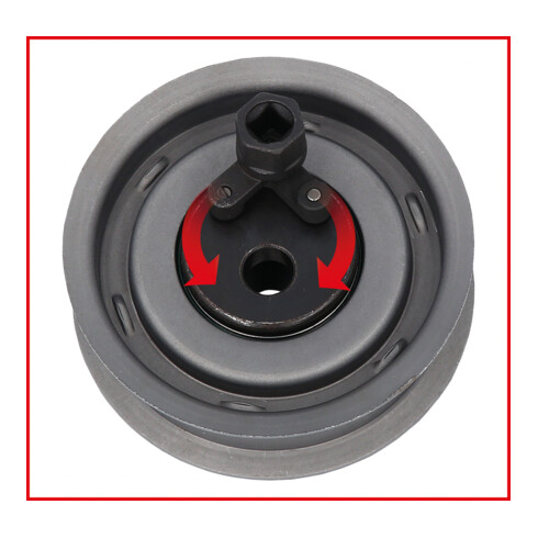 KS Tools 1/4" Universal-Zapfenschlüssel für Zahnriemen-Spannrolle, verstellbar