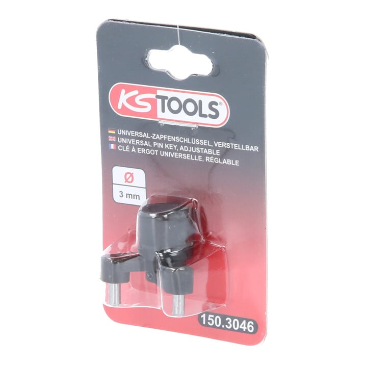 KS Tools 1/4"universele pensleutel voor tandriemspanrol, verstelbaar