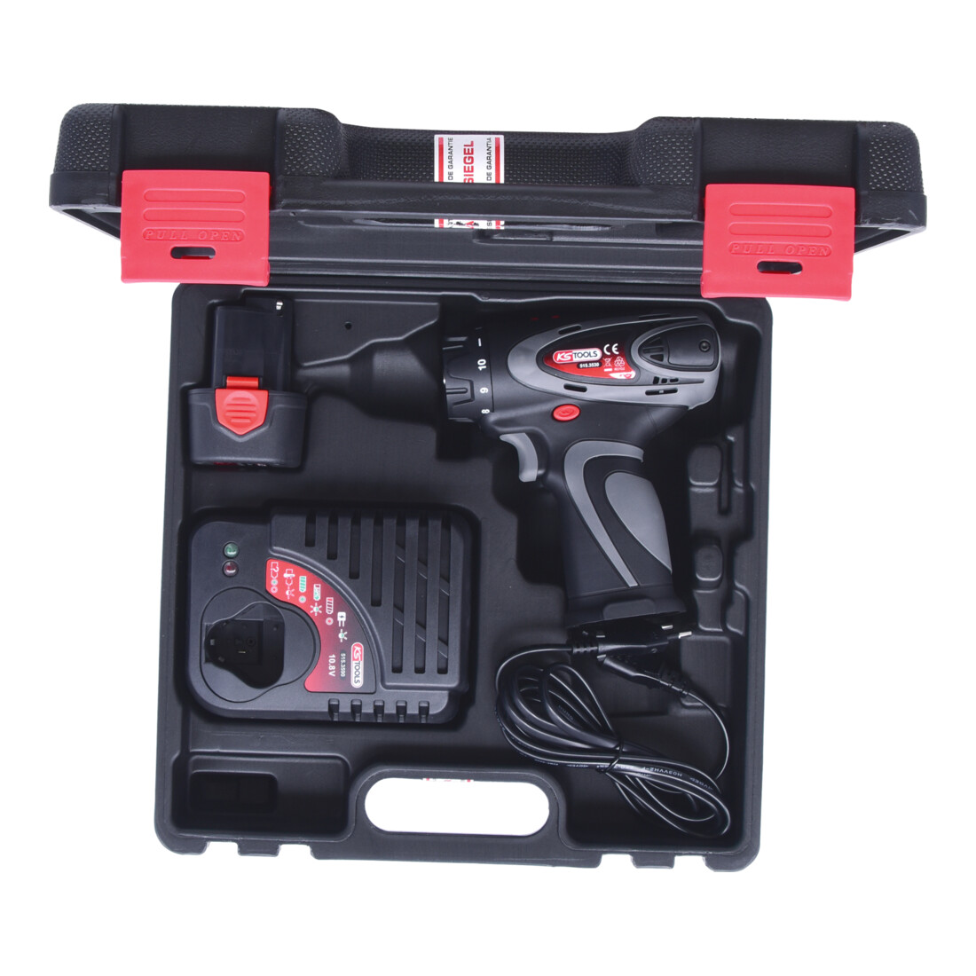 KS Tools 1/4" Visseuse sur batterie, 24Nm, 400 Tr/min 10,8V, avec 1 batterie et chargeur