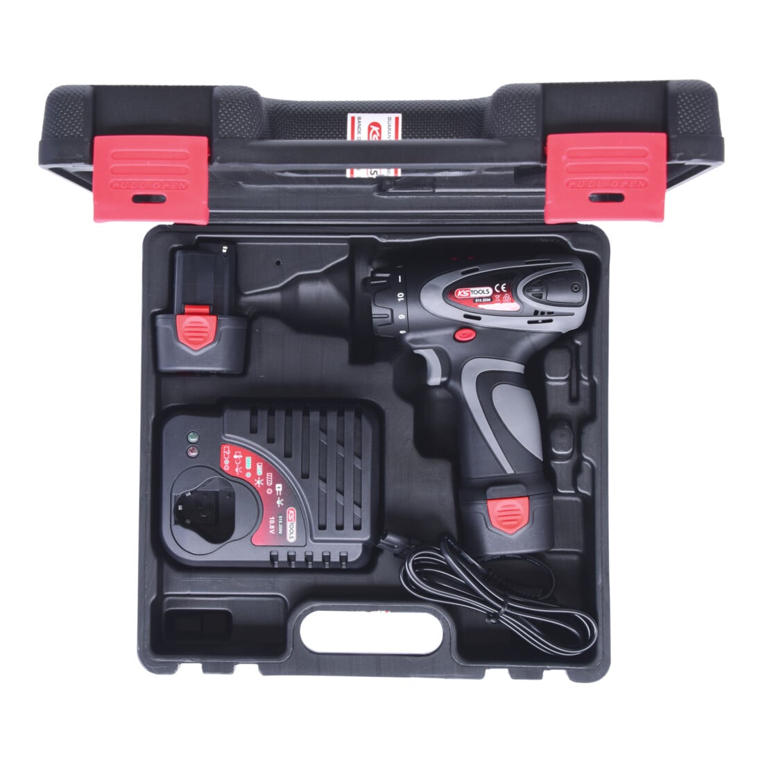 KS Tools 1/4" Visseuse sur batterie, 24Nm, 400 Tr/min 10,8V, avec 2 batteries et chargeur