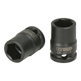 KS Tools 1/4" Zeskant-krachtdop, kort