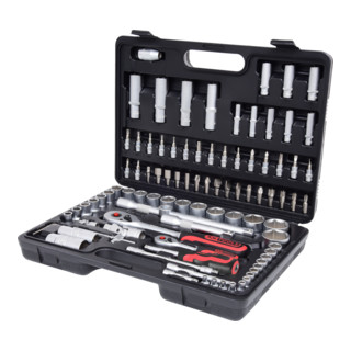 KS Tools 1/4 Zoll+1/2 Zoll Steckschlüssel-Satz, 96-tlg.