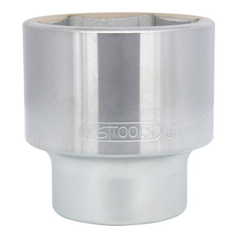 KS Tools 1" CLASSIC Sechskant-Stecknuss, kurz, 58mm