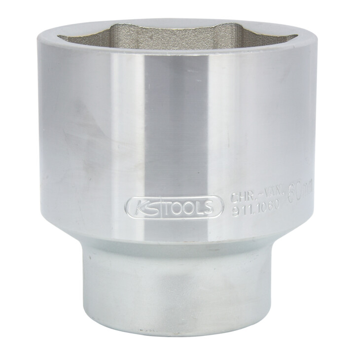 KS Tools 1" CLASSIC Sechskant-Stecknuss, kurz, 60mm
