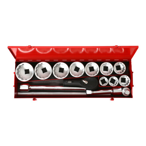 KS Tools 1" Coffret de douilles, 15 pcs.