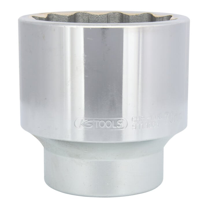 KS Tools 1" Douilles 12 pans, courtes, 70 mm