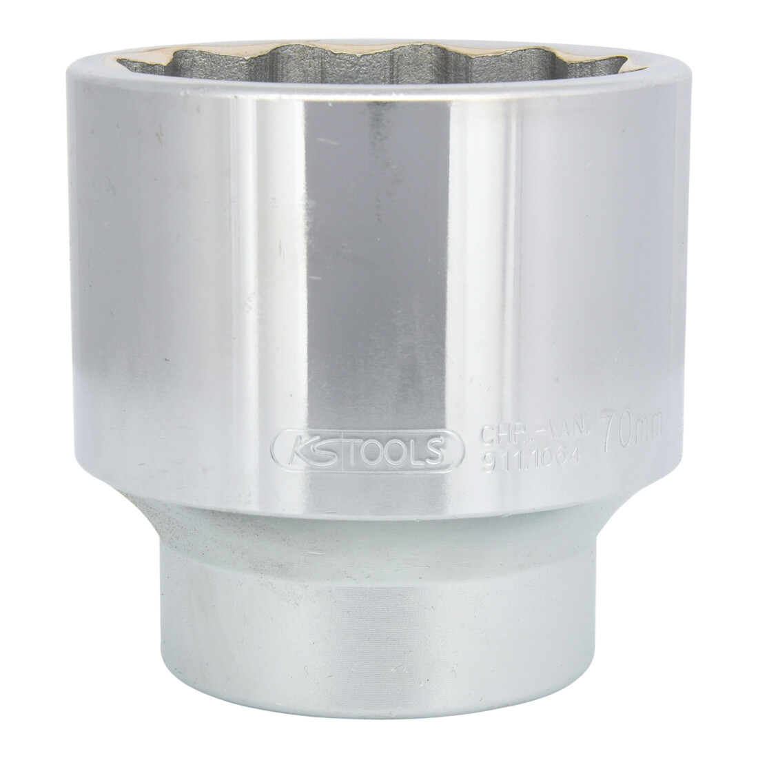 KS Tools 1" Douilles 12 pans, courtes, 70 mm