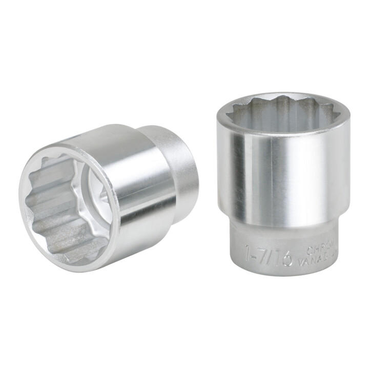 KS Tools 1" inbus, kort, 75 mm