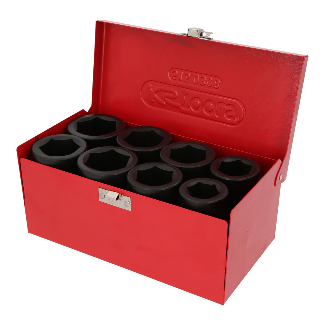 KS Tools 1" Jeu de douilles à chocs 6 pans, longues, 8 pcs.