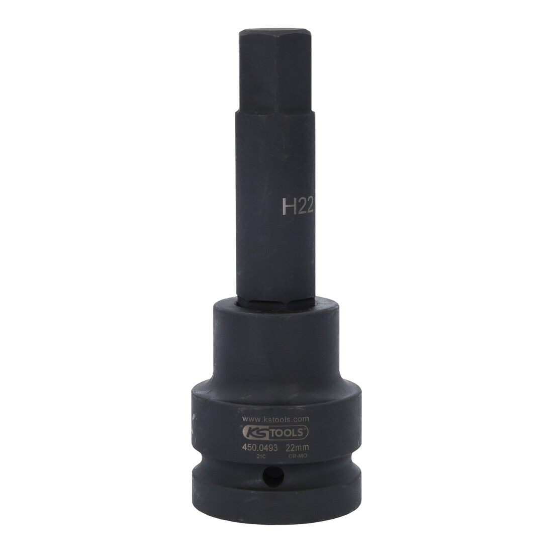 KS Tools 1" krachtdop bit zeskant, lang