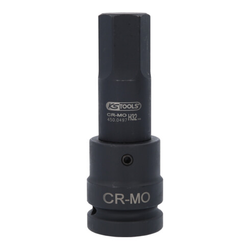 KS Tools 1" krachtdop bit zeskant, lang