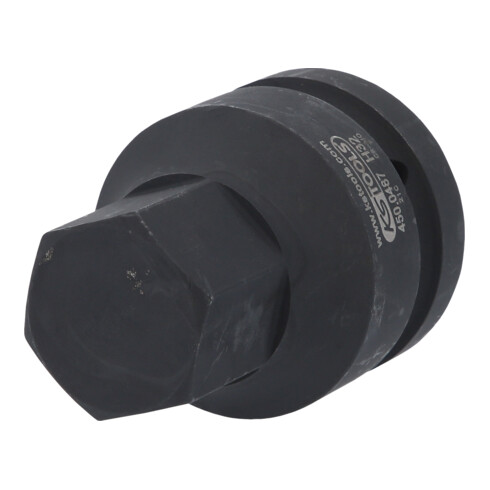 KS Tools 1" Kraft-Bit-Stecknuss Innensechskant, kurz