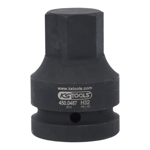 KS Tools 1" Kraft-Bit-Stecknuss Innensechskant, kurz