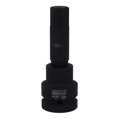 KS Tools 1" Kraft-Bit-Stecknuss Innensechskant, lang