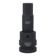 KS Tools 1" Kraft-Bit-Stecknuss Innensechskant, lang-4
