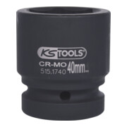KS Tools 1" Sechskant-Kraft-Stecknuss, kurz, 40mm-4
