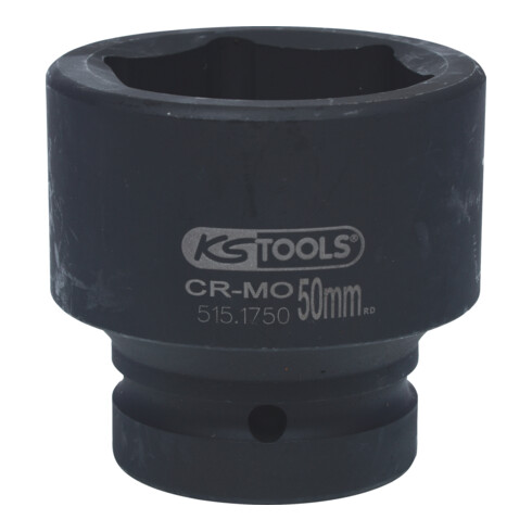 KS Tools 1" Sechskant-Kraft-Stecknuss, kurz, 50mm