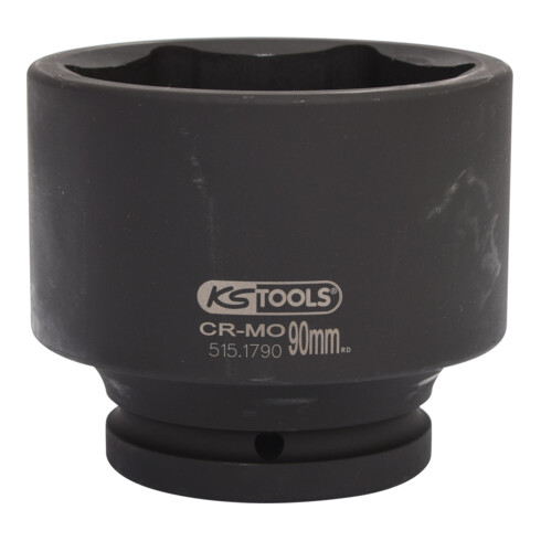 KS Tools 1" Sechskant-Kraft-Stecknuss, kurz, 90mm
