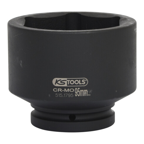 KS Tools 1" Sechskant-Kraft-Stecknuss, kurz, 95mm