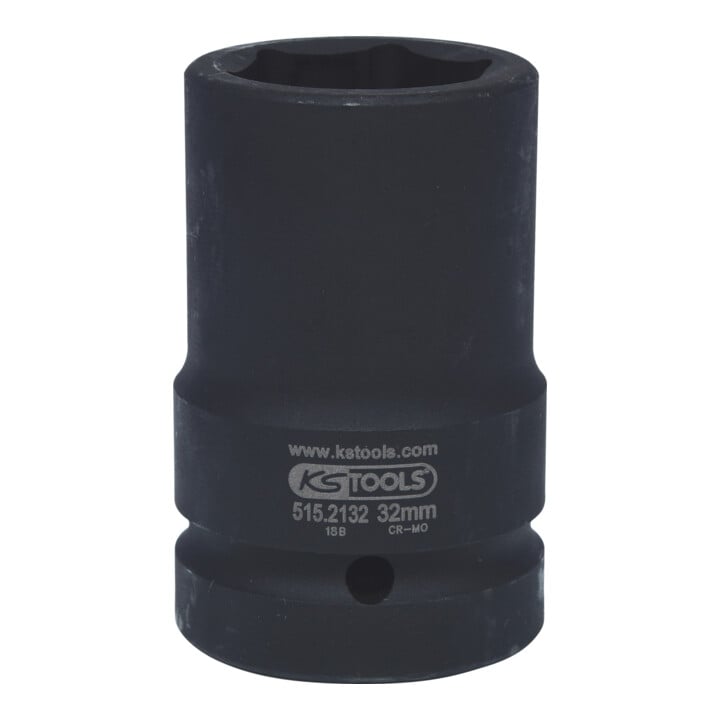 KS Tools 1" Sechskant-Kraft-Stecknuss, mittel lang, 32mm