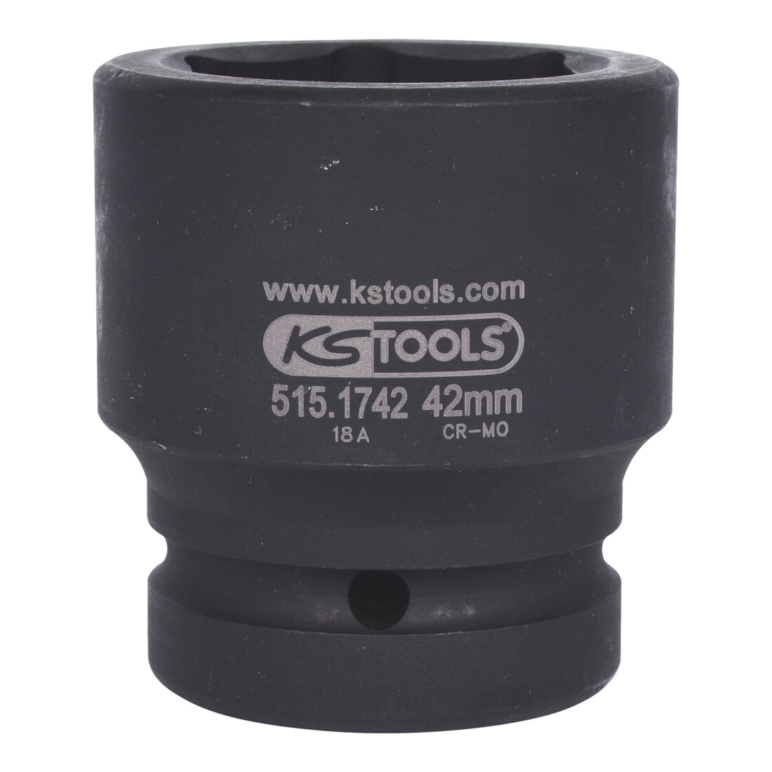 KS Tools 1" zeskant dopsleutel, kort, 42mm