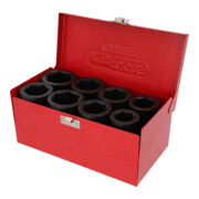 KS Tools 1" zeskant dopsleutelset, lang, 8-delig