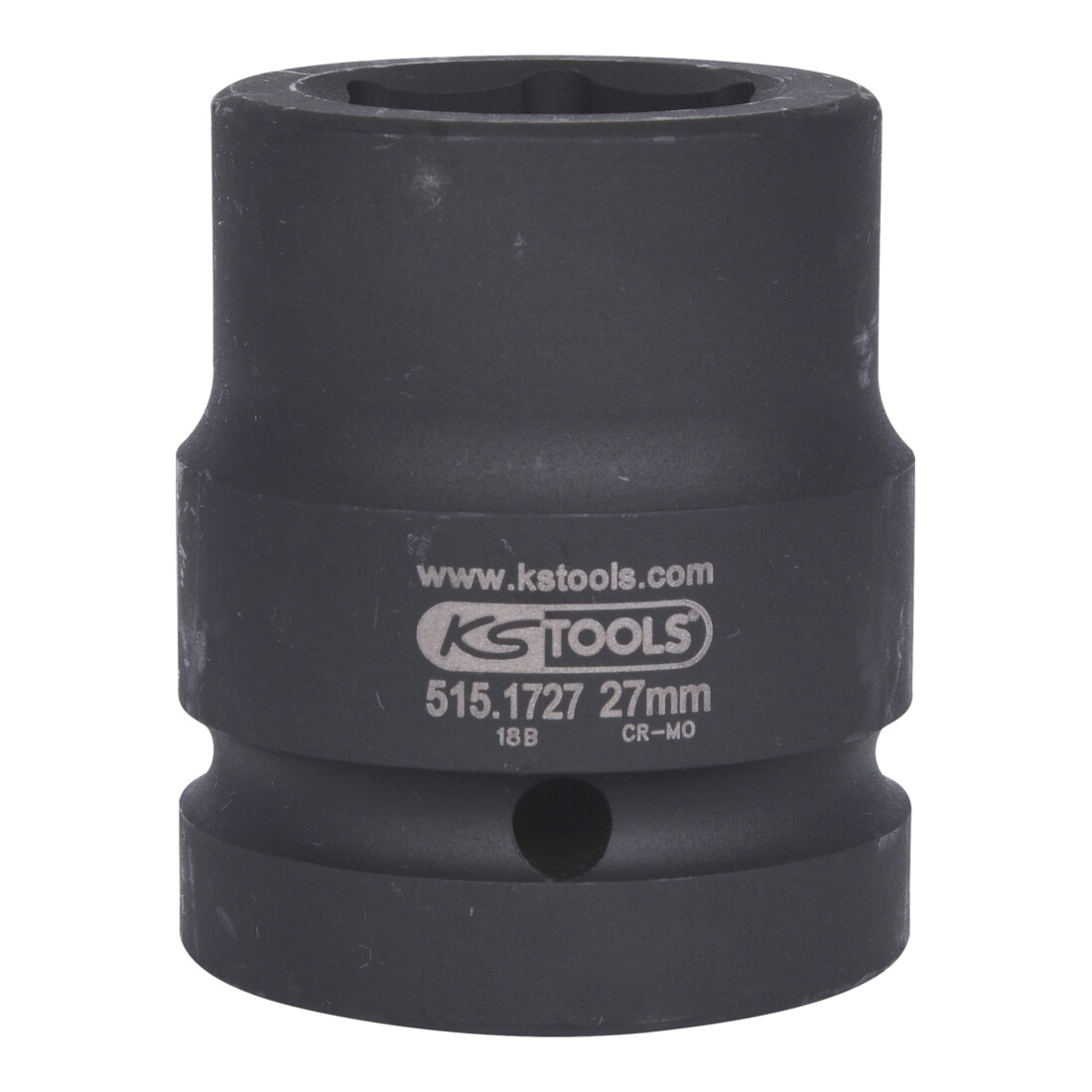 KS Tools 1" zeskant krachtdop, kort, 27mm