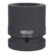 KS Tools 1" zeskant krachtdop, kort, 33mm-4
