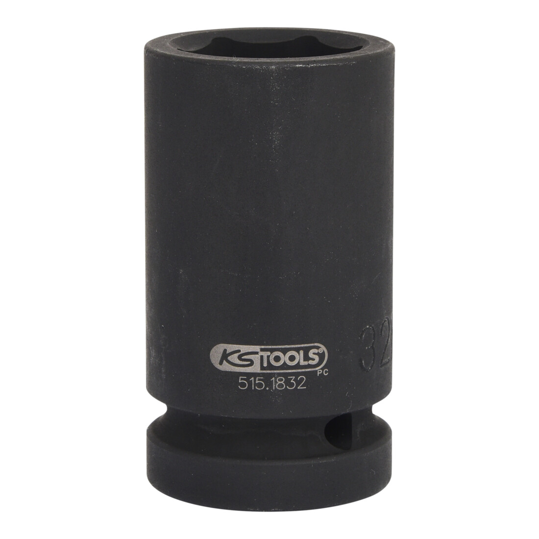 KS Tools 1" zeskant krachtdop, lang, 32mm
