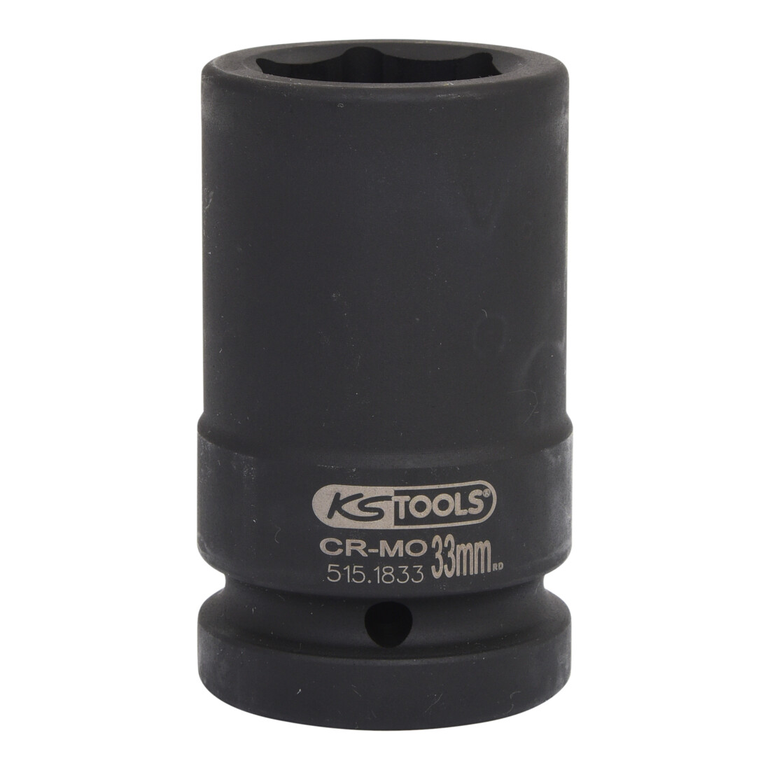 KS Tools 1" zeskant krachtdop, lang, 33mm